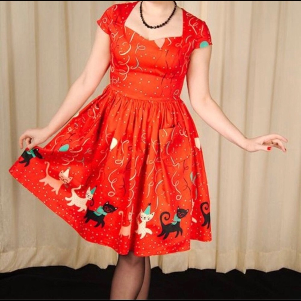 ModCloth • Kitten Freedom Party Dress - 2XL